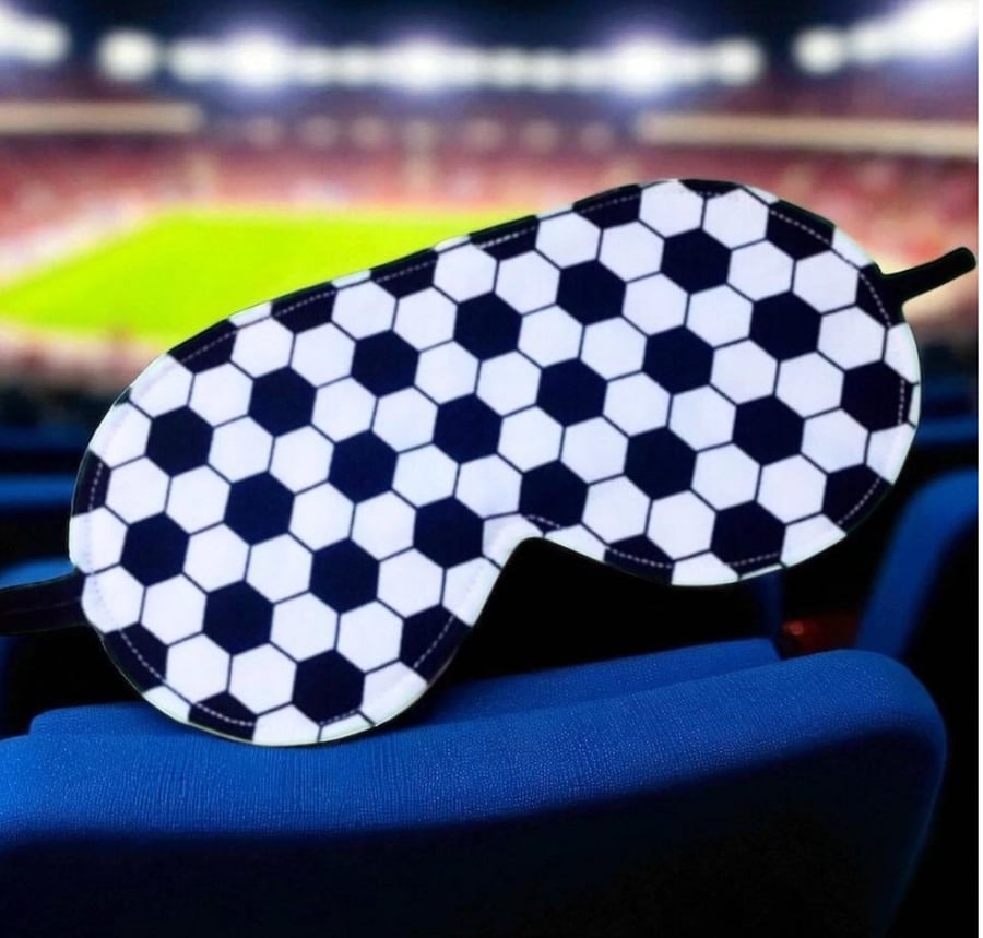 Children's Sleep Masks, Sporty Football Themes, Adjustable Blackout.