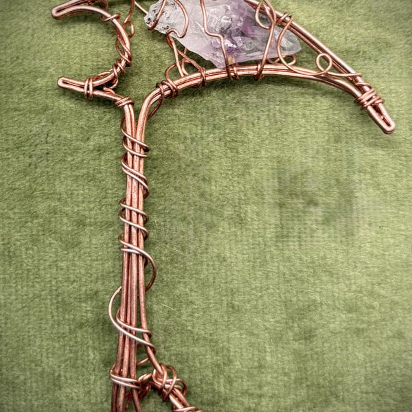 Antique wire and Amethyst Witches Staff