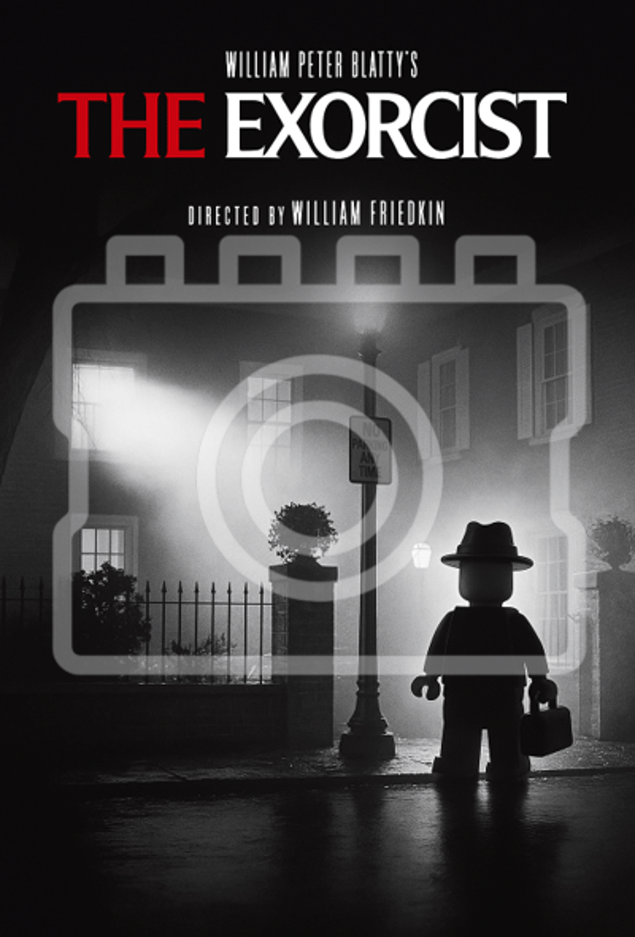 THE EXORCIST - LEGO-Inspired A4 Movie Poster Print - Ready to Frame