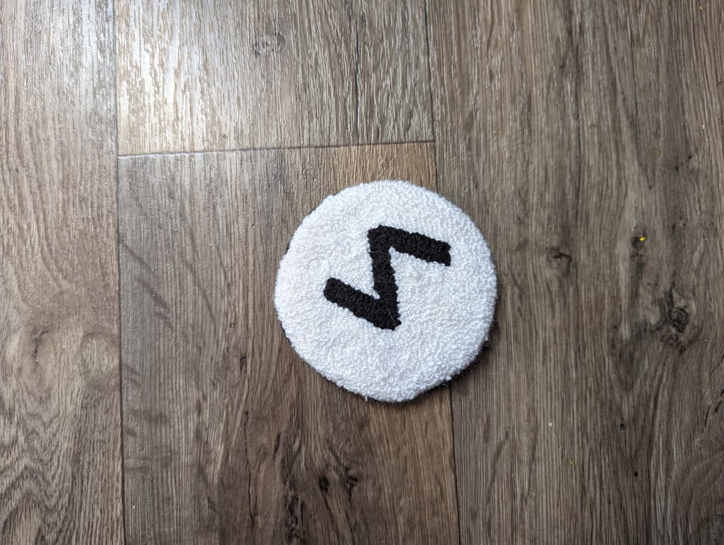 Eihwaz 'Yew' Rune Mug Rug Decor 