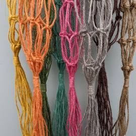 Beautiful Bundle of 3 Macramé Plant Pot Holder Hanging Baskets