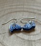 Handmade Ceramic Earrings One of a Kind Sterling Silver Eco Friendly Gifts - Image 5