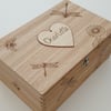 Personalise your way  pyrography dragonfly design wooden keepsake or memory box 