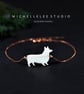 Opal Corgi Dog Pendant Necklace With 925 Sterling Silver Chain - Image 7