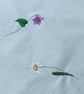 Linen Table Runner with Embroidered Flowers - Image 5