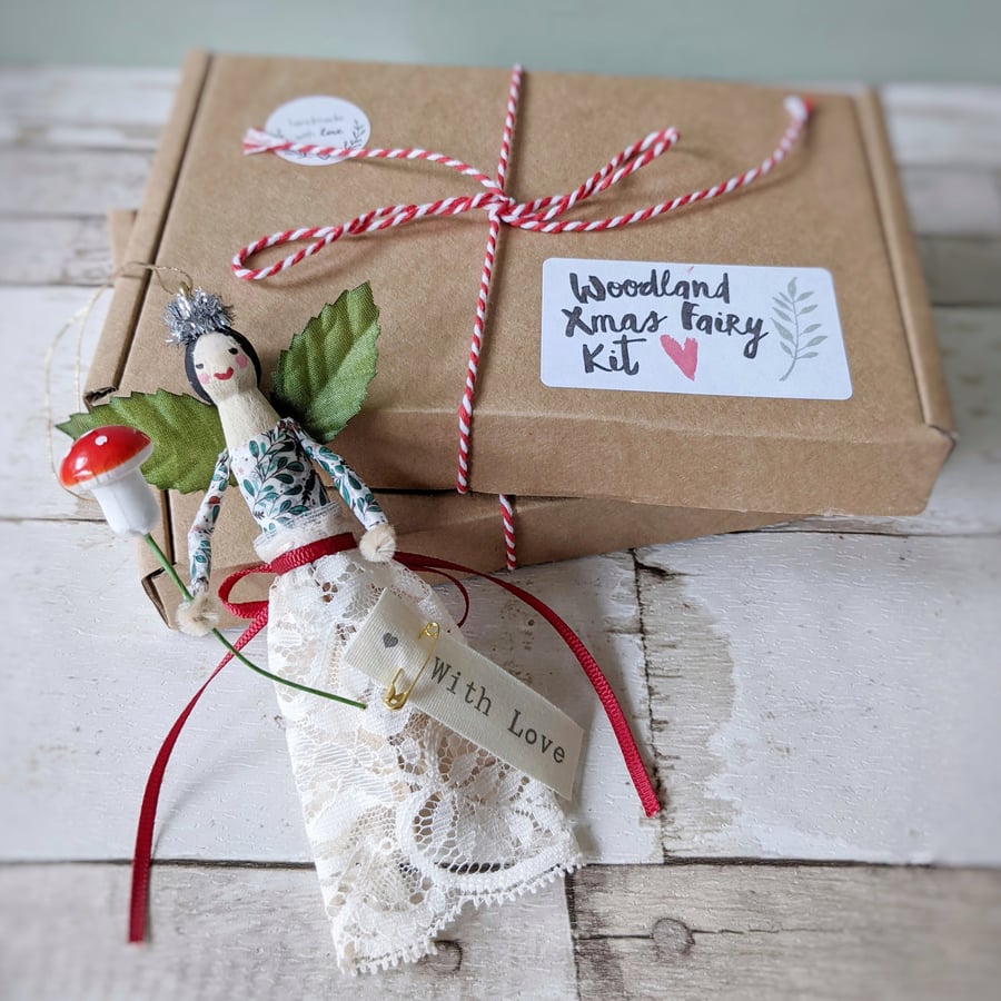 Woodland Xmas Fairy Kit Hanging Decoration