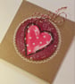 Cute Keepsake Loveheart cards with wooden hanging decoration.