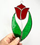 Stained Glass Tulip Suncatcher Handmade Hanging Decoration  - Image 4