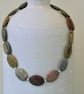Picture Jasper and Sterling Silver Gemstone Necklace - Image 4
