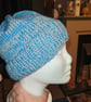 Beautiful mens blue and grey beanie hat - Image 2