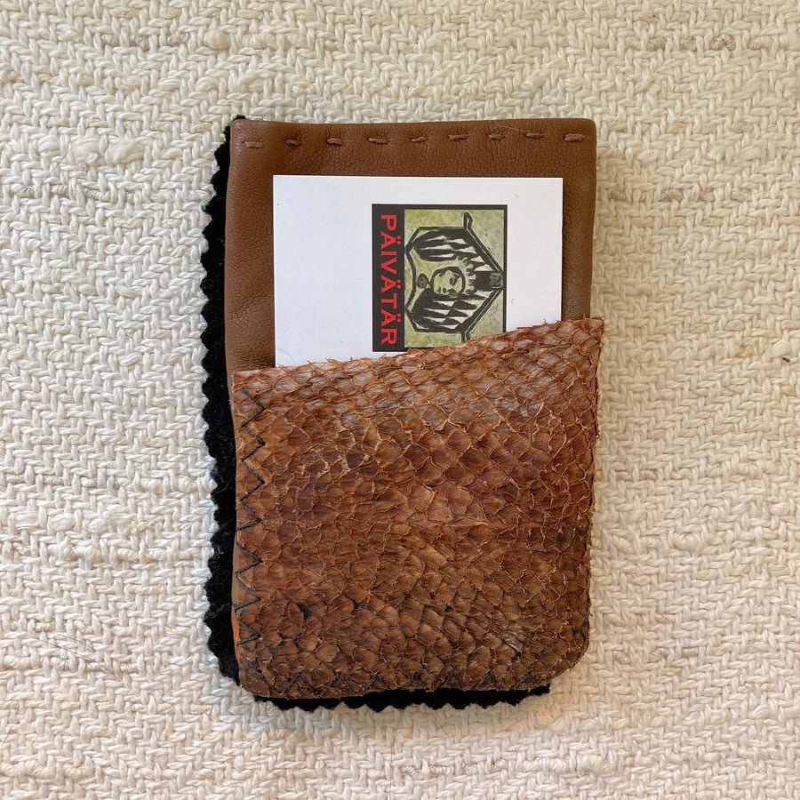 Reindeer - Fish Leather - Business Card Case BIZ2