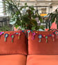 Bauble and Bell Bunting, crochet in jewel colours - Image 3