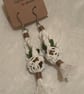 Mini macrame plant hanger earrings - Image 3