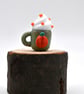small glass pumpkin latte cup - Image 3