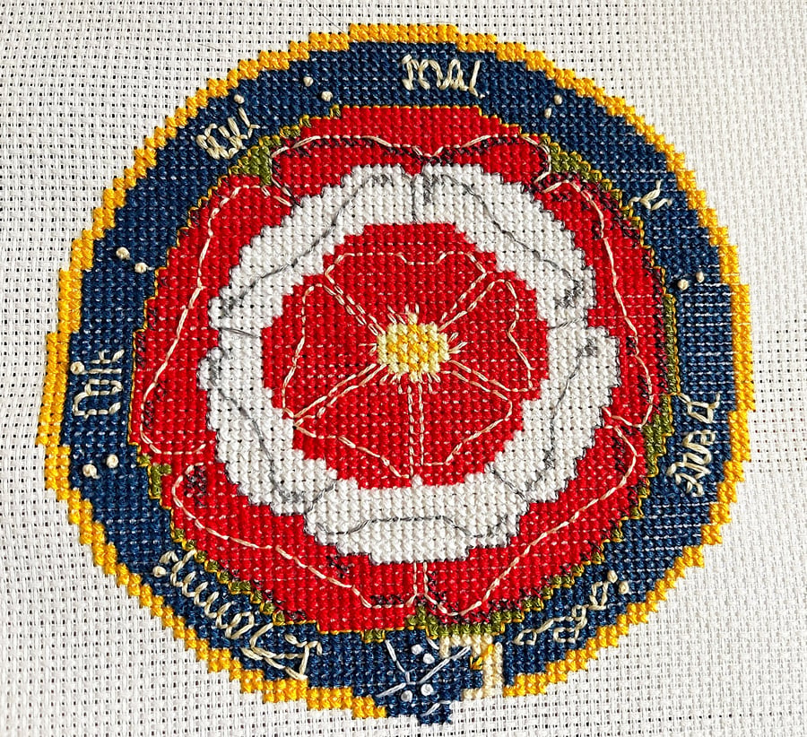 Tudor Rose counted cross stitch kit