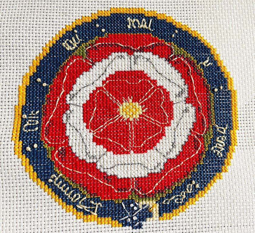 Tudor Rose counted cross stitch kit