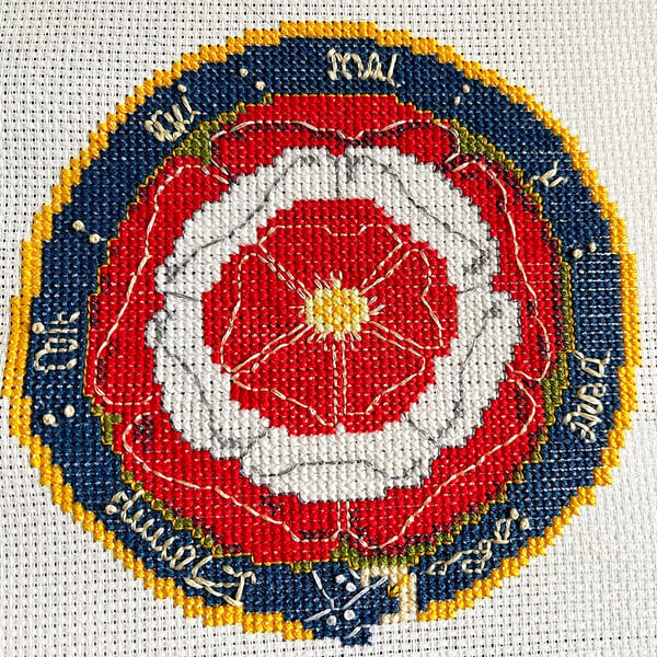 Tudor Rose counted cross stitch kit
