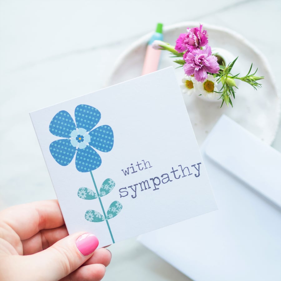 Sympathy Card - Forget Me Not Seeds - Greetings Card