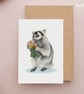 Raccoon Card Mothers Day Card - Funny Mothers day or Thank you Card 