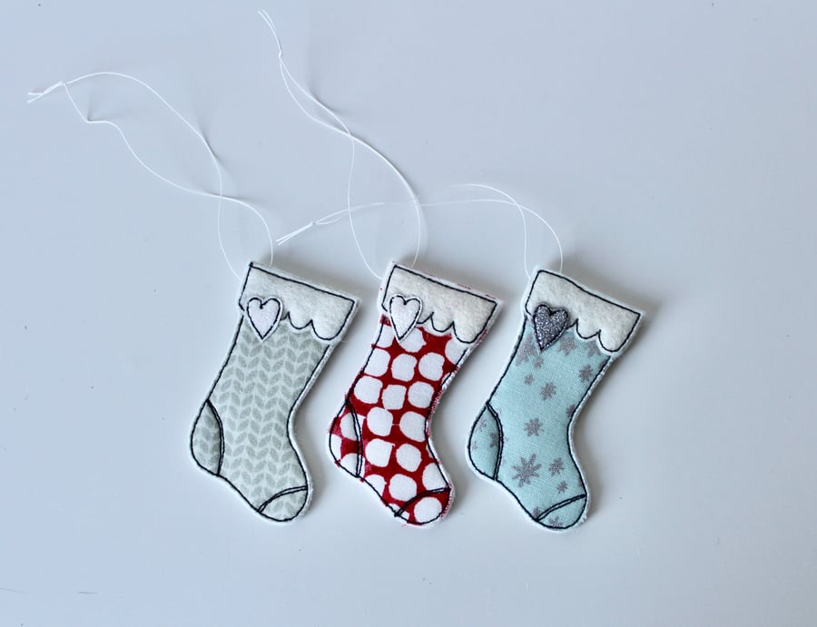 'Three Little Stockings' - Hanging Decoration