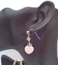 Cream Pearl Necklace Bracelet and Earrings With Shell Heart Beads, Gift for Her - Image 9