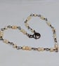 Pearl and copper wirework necklace with toggle clasp, June birthstone  - Image 10