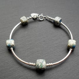 K2 Jasper Sterling Silver Bracelet