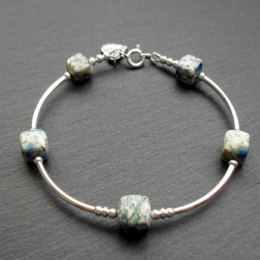 K2 Jasper Sterling Silver Bracelet