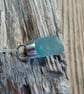 Sea glass 'bullet' shaped stopper necklace set in silver  - Image 3