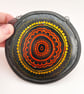 Orange Retro Flower Stained Glass Decoration - Image 3