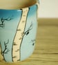 Small Coffee Mug - Birch Tree, Sky and Birds  - Image 5