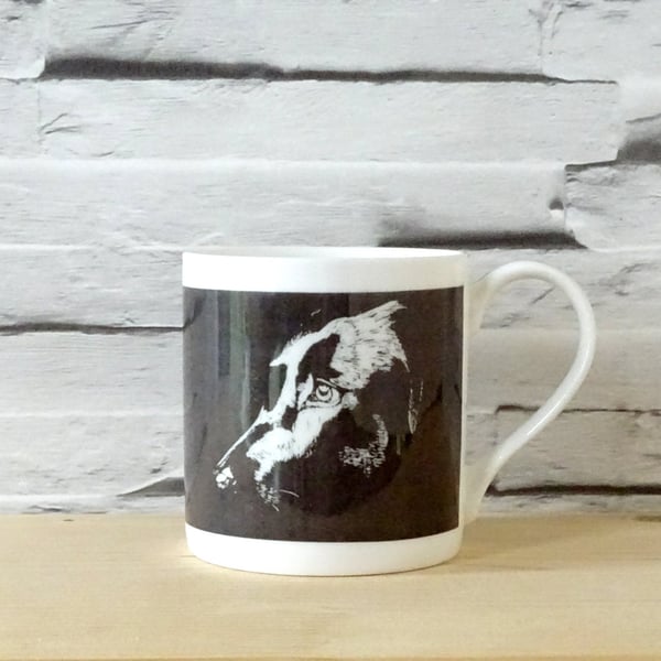Black Dog Mug Labrador Collie Rottweiler Pinscher