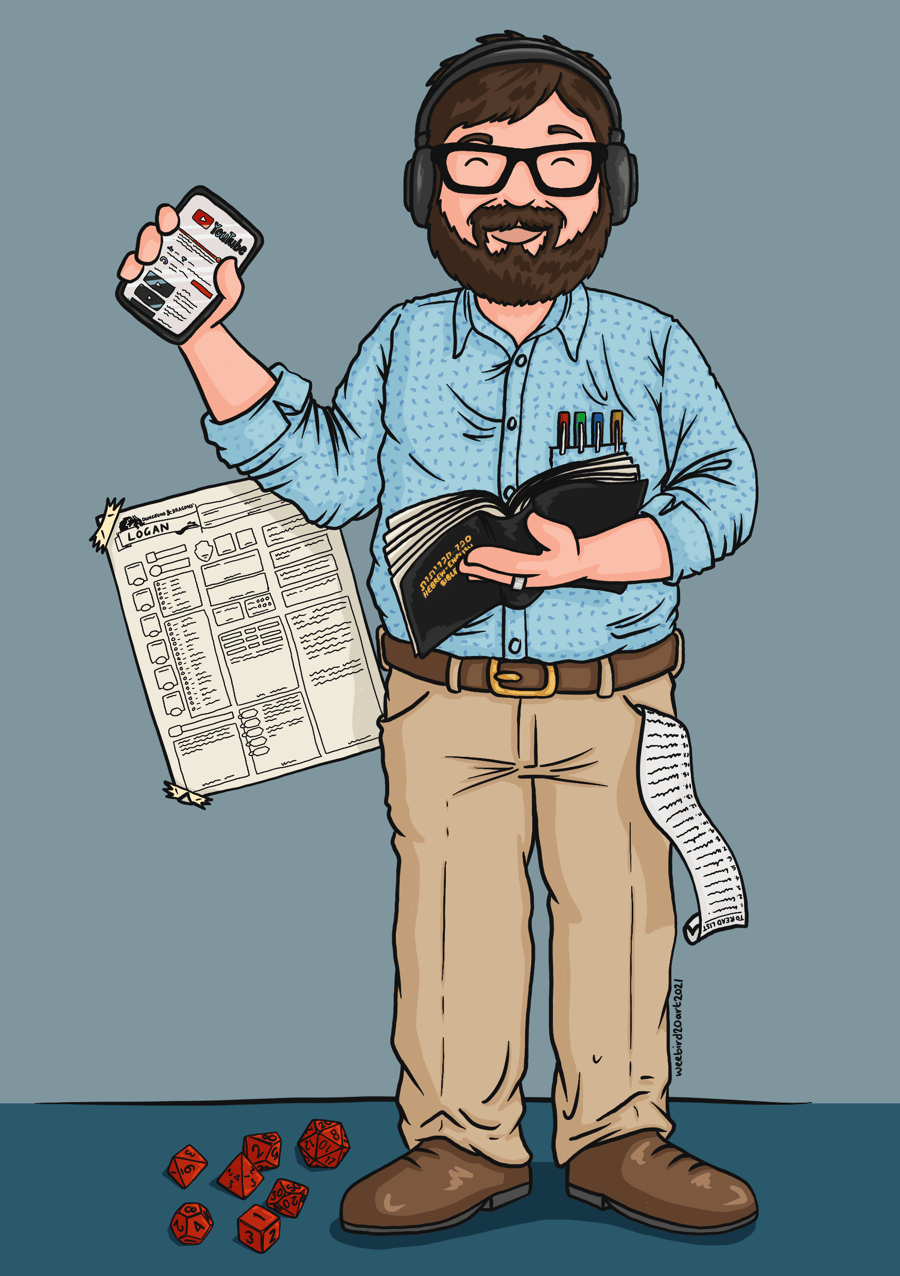 Custom Digital Illustration - Single full body portrait