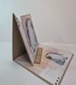 Warm Hugs at Christmas–  Handmade Penguin Easel Greeting Card - Image 2