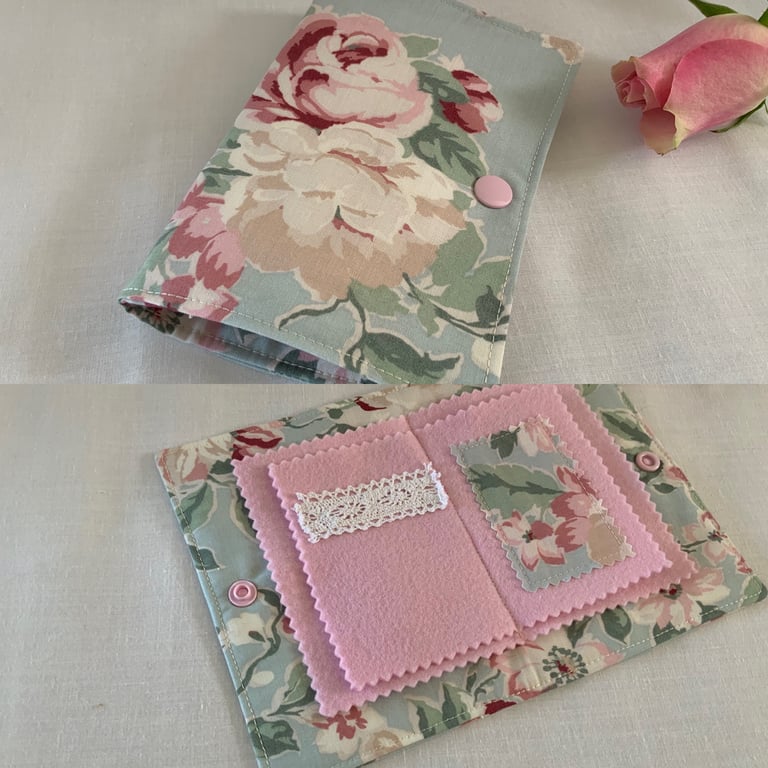 Floral Fabric Needle Case,  Needle Book, Needle Storge, Pin Storage, Mothers Day