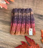 Dog Neck Warmer Snood Chunky - Handknit - Variegated Browns Golds Oranges Pinks - Image 3