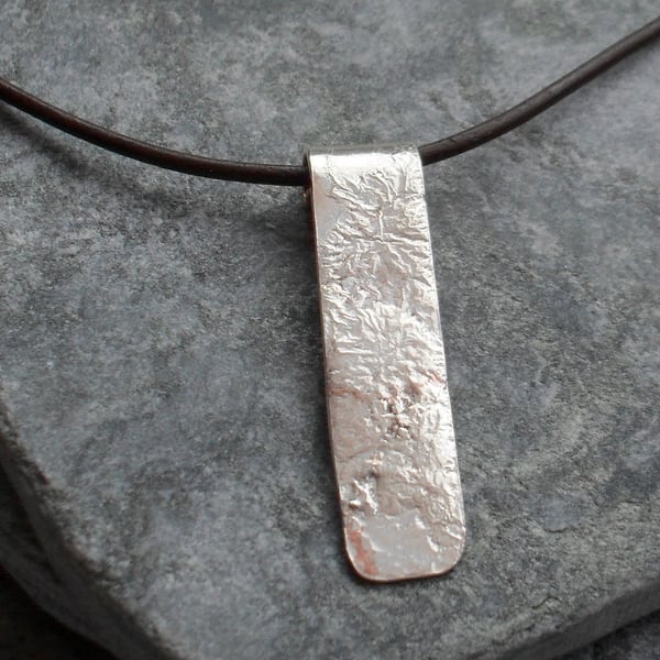 Sterling Silver and Copper Pendant