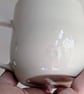 Handmade bunny mug, rabbit cup with tail and handpainted face   - Image 6
