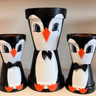 Mini pot penguin - hand painted 