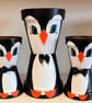 Mini pot penguin - hand painted 
