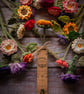 Thistle Flower Crochet Bookmark (plum colour palette) - Image 10