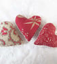 SET OF 3 LAVENDER BAGS - HEART SHAPED HAND EMBROIDERED - Image 7