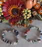 Summer Seconds mixed gemstone stretch bracelets