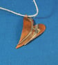 Double Bar Heart Copper and Silver Pendant - Image 2