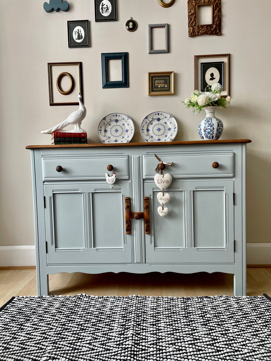 Original  Ercol Sideboard Cabinet Cupboard Shabby Chic Farmhouse Style