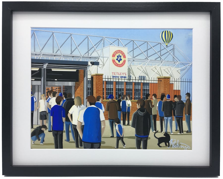Leeds Rhinos, Headingley Stadium, High Quality Framed Rugby Art Print.