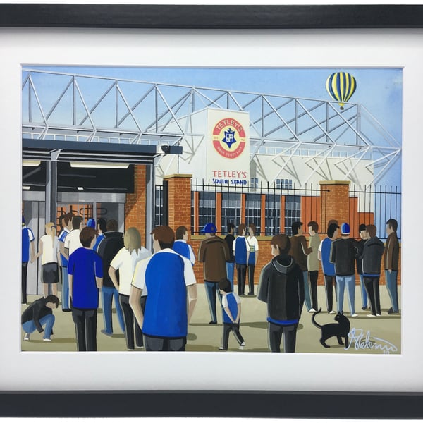 Leeds Rhinos, Headingley Stadium, High Quality Framed Rugby Art Print.