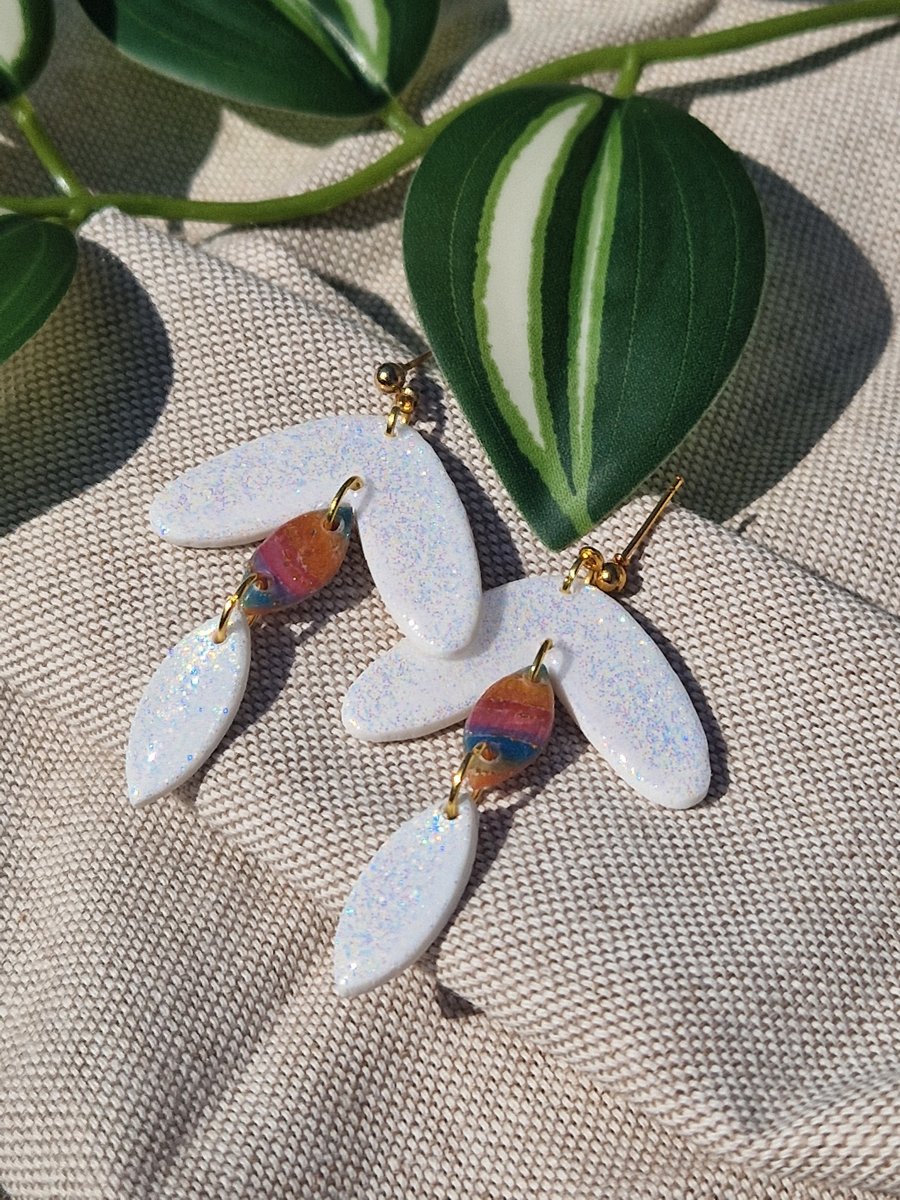 Polymer Clay Earrings: Spectrum 
