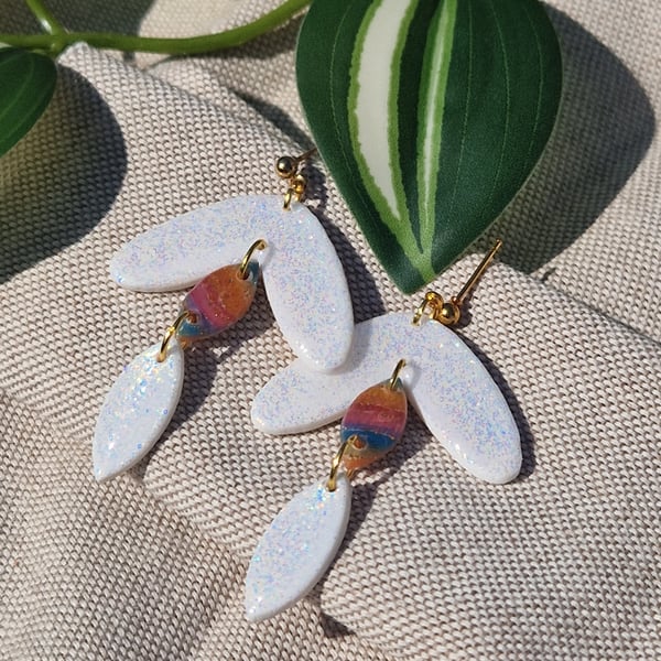 Polymer Clay Earrings: Spectrum 