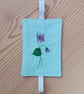Elasticated Bookmark with Embroidered Violets - Image 6